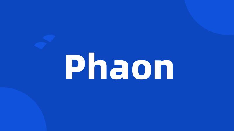 Phaon