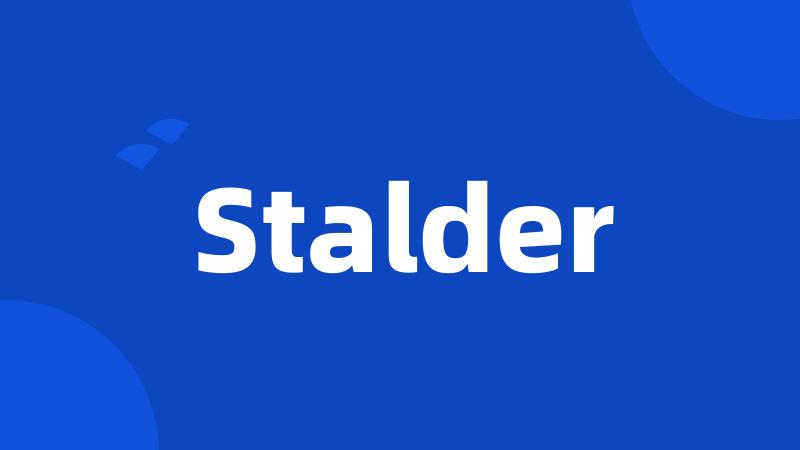 Stalder