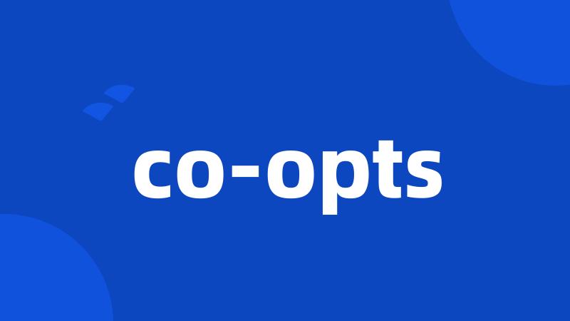 co-opts