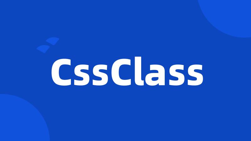 CssClass