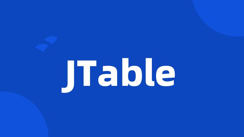 JTable