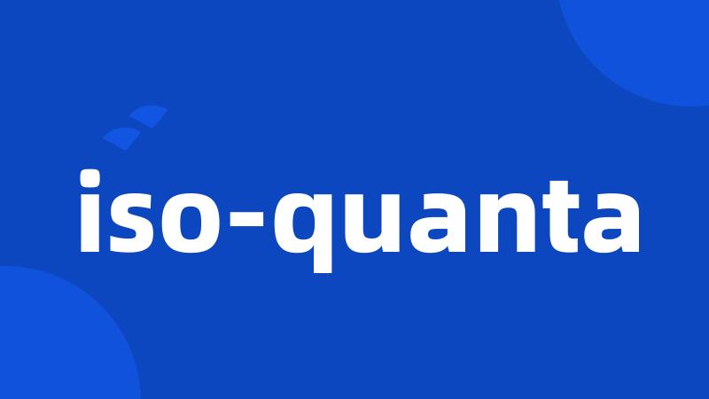 iso-quanta