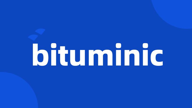 bituminic