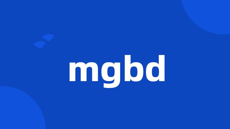 mgbd