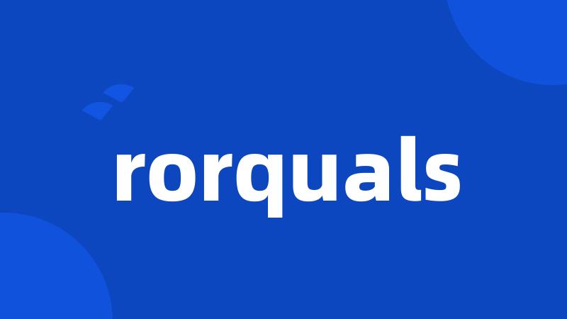 rorquals