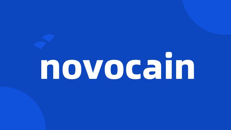 novocain