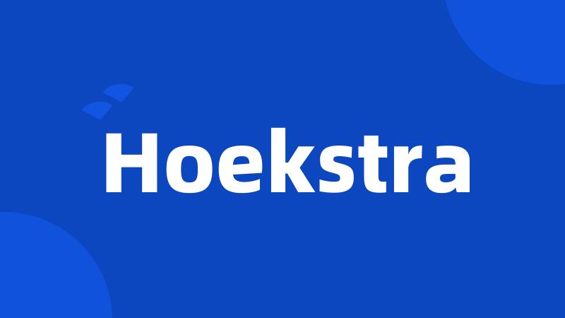 Hoekstra