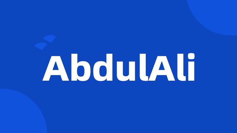 AbdulAli
