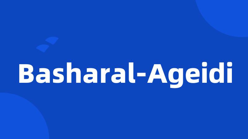 Basharal-Ageidi