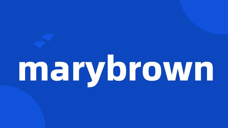 marybrown