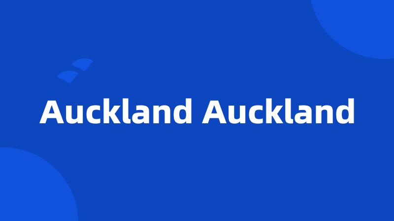 Auckland Auckland