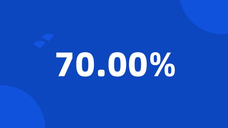 70.00%