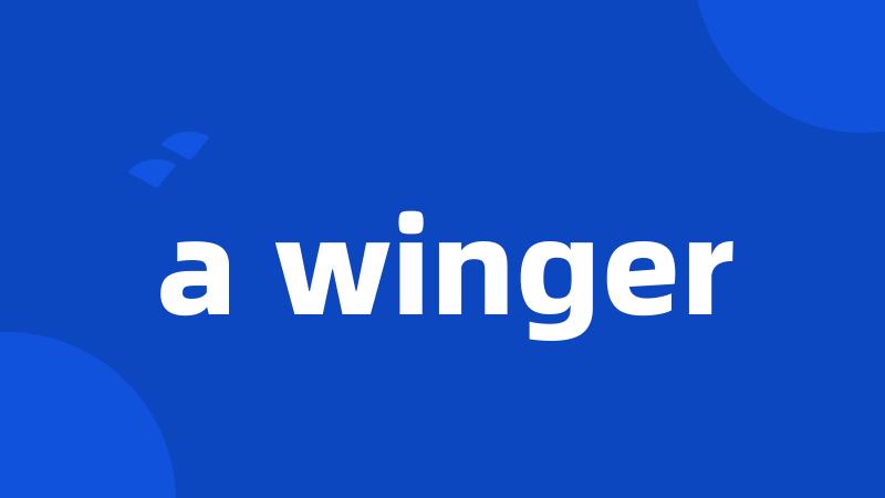 a winger