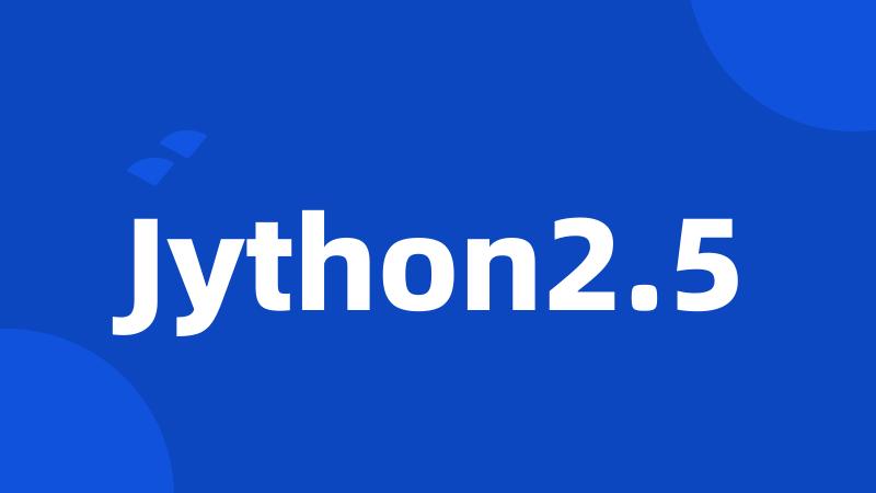 Jython2.5