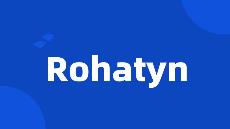 Rohatyn