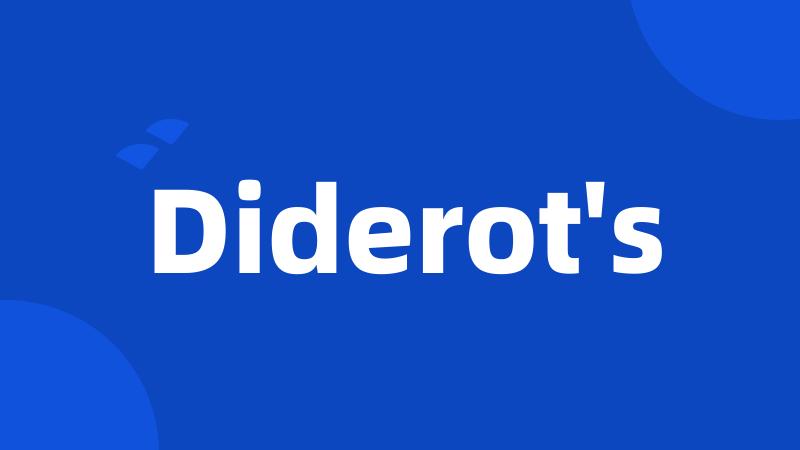 Diderot's