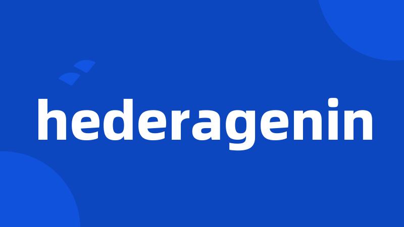 hederagenin