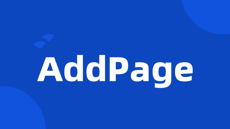 AddPage