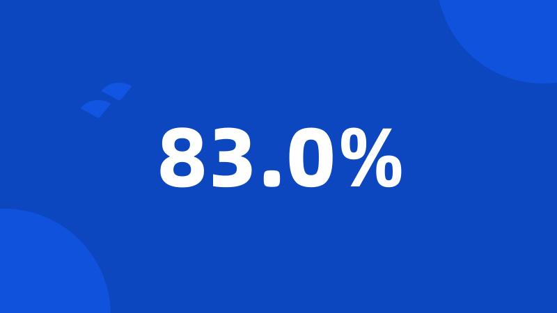 83.0%