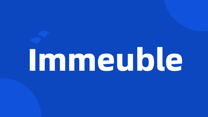 Immeuble