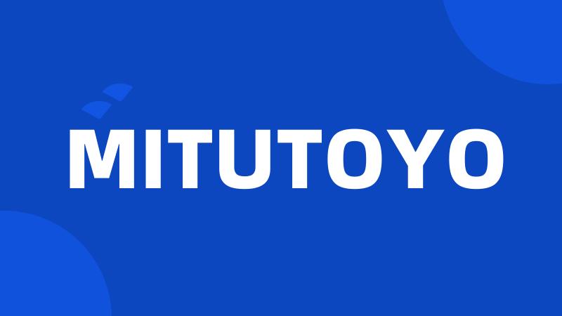 MITUTOYO