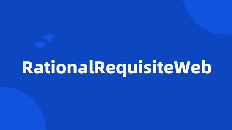 RationalRequisiteWeb