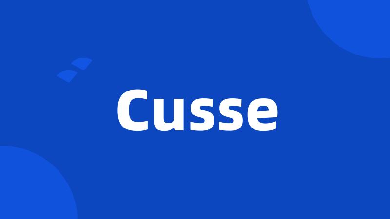 Cusse