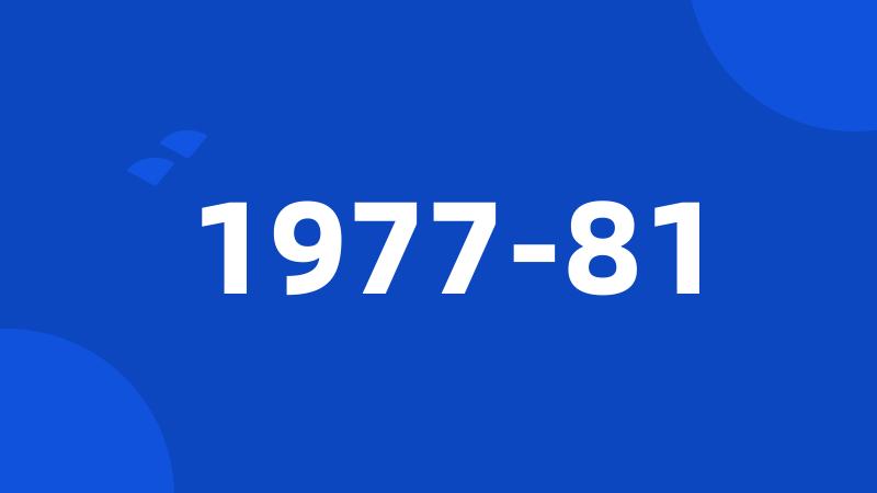 1977-81