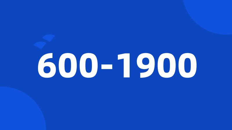 600-1900