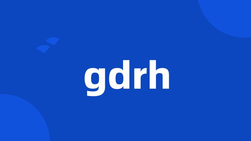 gdrh