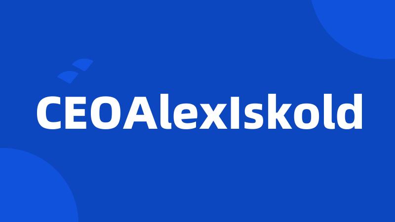 CEOAlexIskold