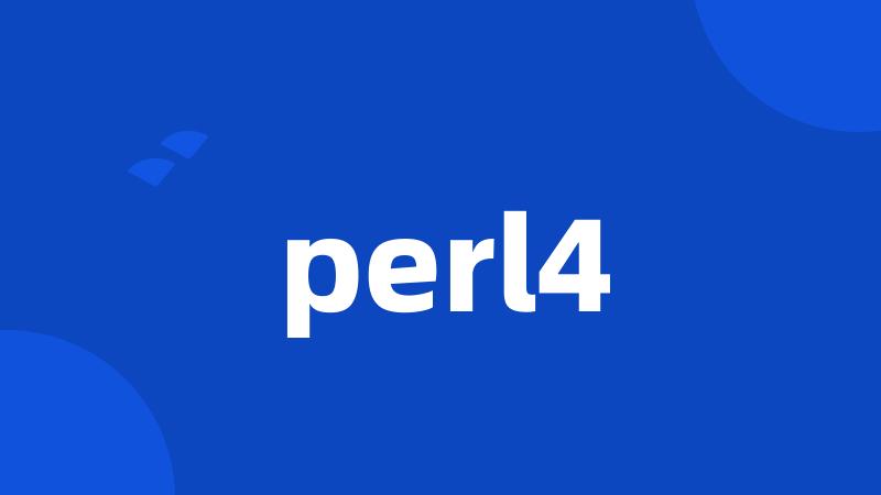 perl4