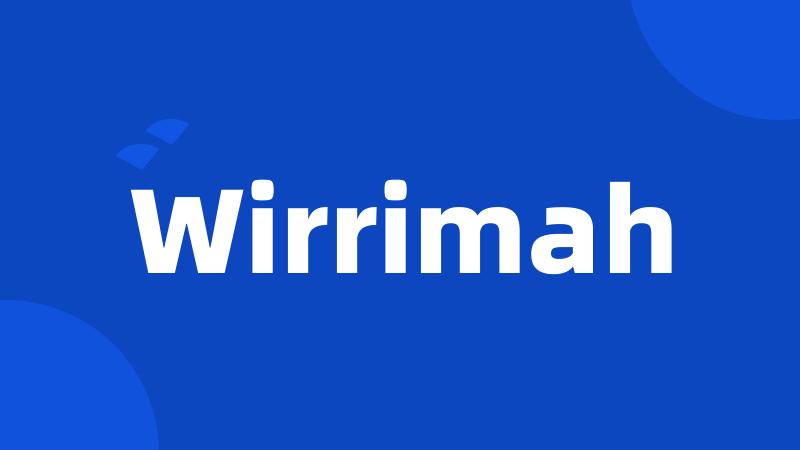 Wirrimah