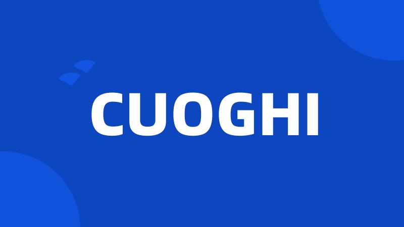 CUOGHI