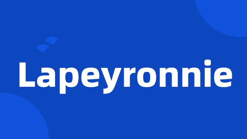 Lapeyronnie