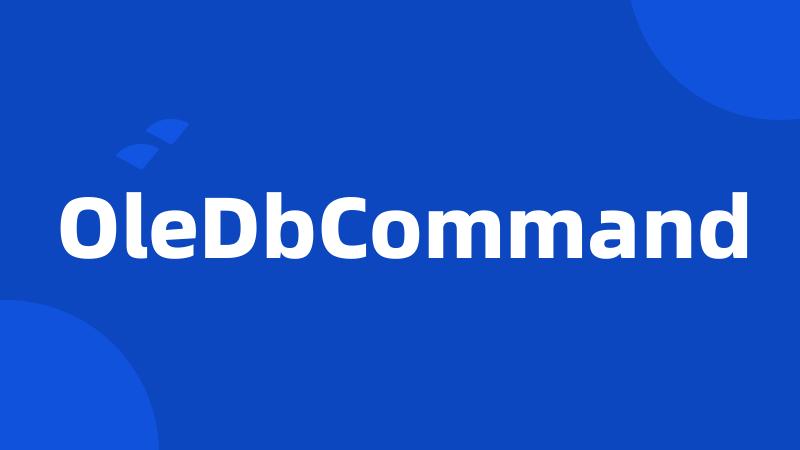 OleDbCommand