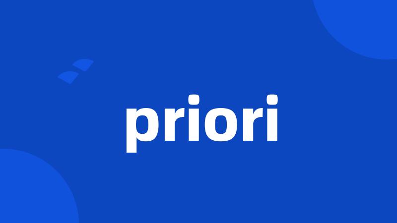 priori