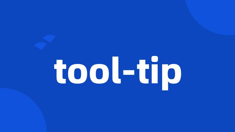 tool-tip