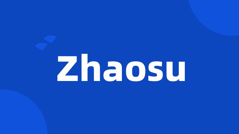 Zhaosu