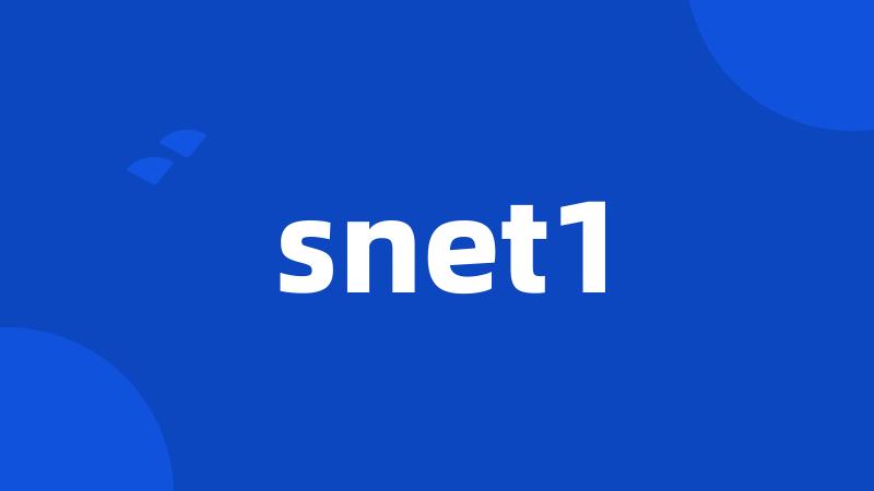 snet1