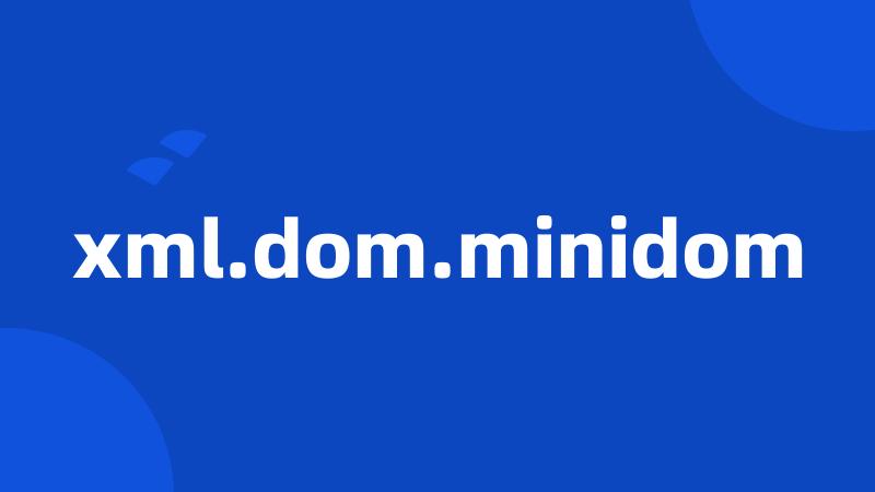 xml.dom.minidom