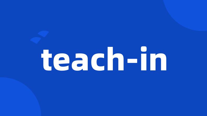 teach-in