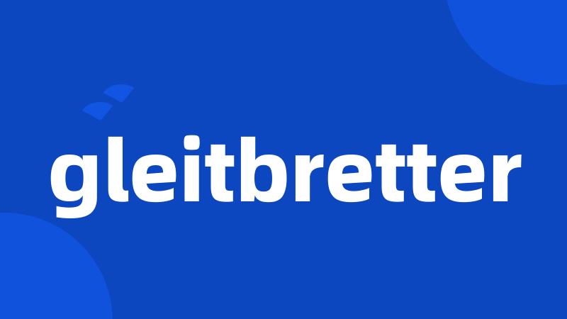 gleitbretter