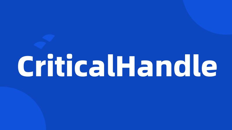 CriticalHandle