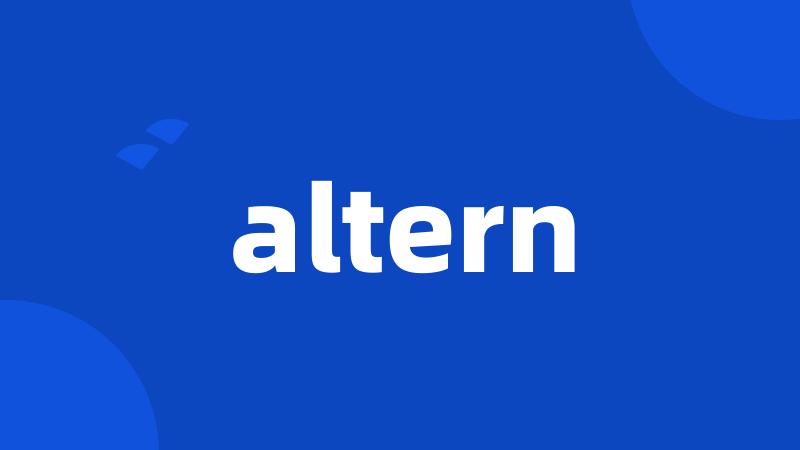 altern