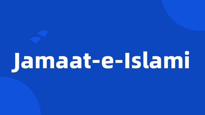 Jamaat-e-Islami