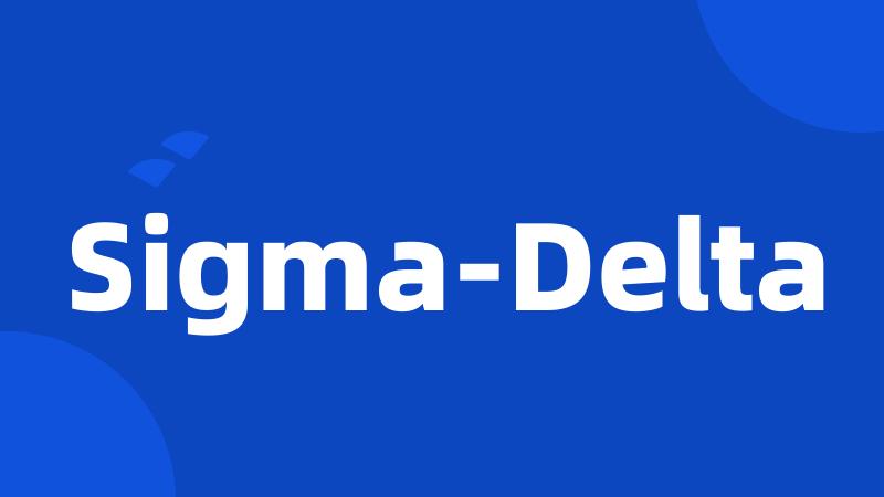 Sigma-Delta