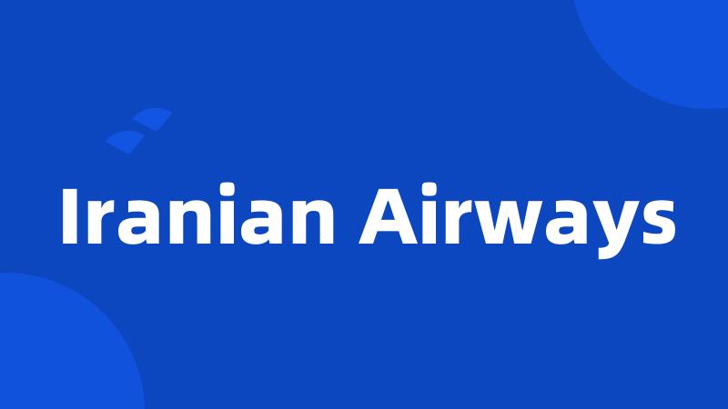 Iranian Airways