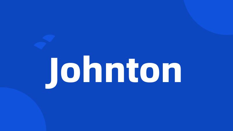 Johnton