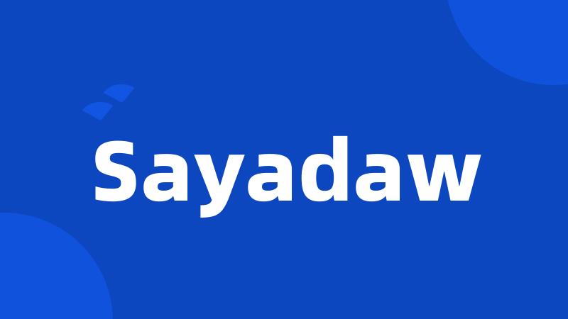 Sayadaw